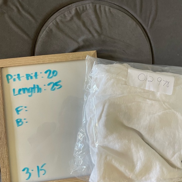 Chico's White Tunic with Brown Metallic Jewel Trim - Picture 4 of 4